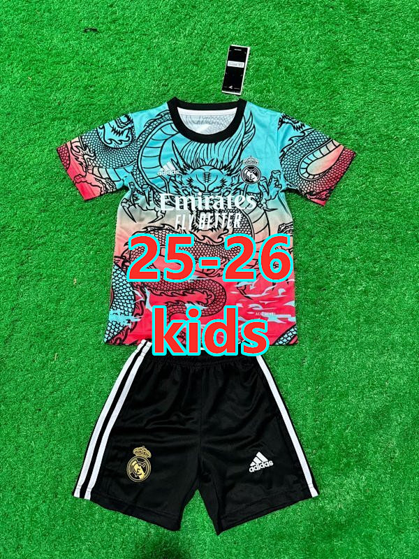 25-26 Real Madrid Special Kids Jersey+shorts Kit 16 -28