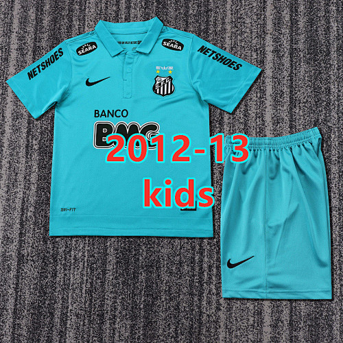 Santos Third Kids Retro Jersey+shorts Kit 16 -28