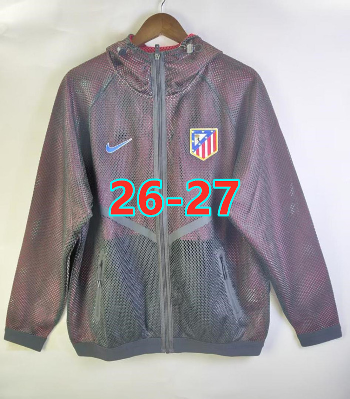 26-27 Atletico Madrid Double Mesh Hoodie Uniform S-3XL