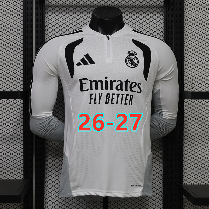 26-27 Real Madrid Player Version Long Sleeve Tracksuit S-3XL