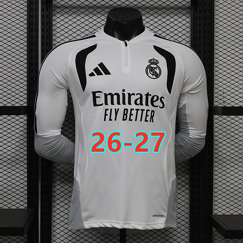 26-27 Real Madrid Player Version Long Sleeve Tracksuit S-3XL