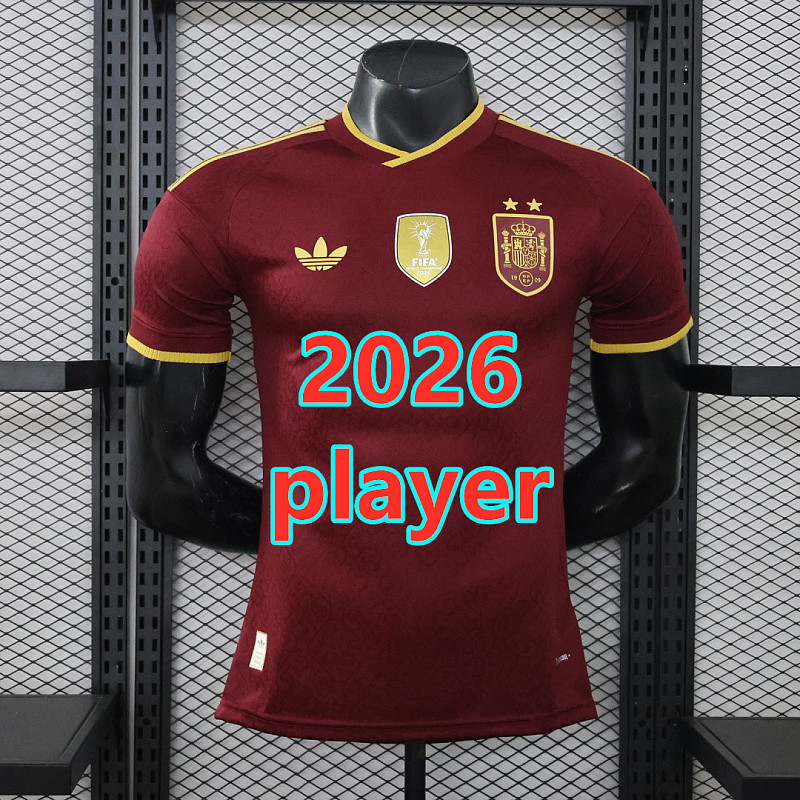 Spain Third Player With 2 Stars Jersey S-3XL 2