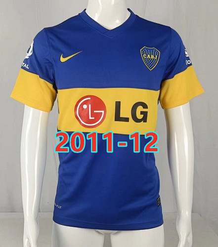 11-12 Boca Juniors Home Retro Jersey S-2XL
