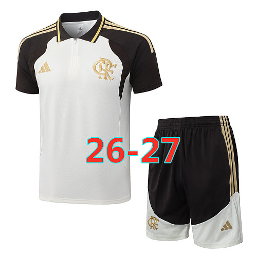 26-27 Flamengo Polo Short Sleeve Tracksuit S-2XL Polo