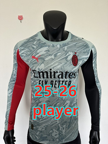 25-26 AC Milan Goalkeeper Player Long Jersey S-2XL AC