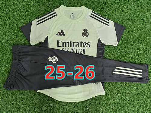 25-26 Real Madrid Player Short Sleeve+pants Kit S-2XL