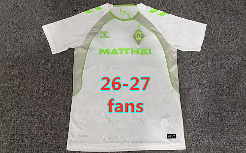 26-27 Werder Bremen Away Fans Version Jersey S-4XL