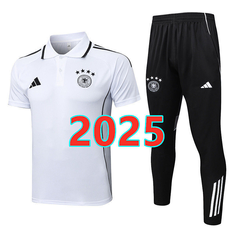 Germany Polo Short Sleeve Tracksuit S-2XL Polo