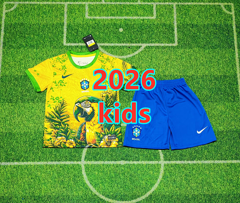 Brazil Special Kids Jersey+shorts Kit 16 -28