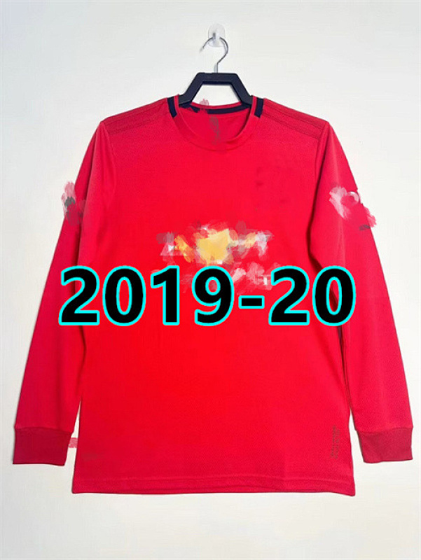 Manchester United Home Fans Retro Long Jersey S-2XL