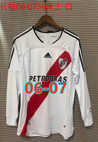 06-07 River Plate Home Retro Long Jersey S-2XL