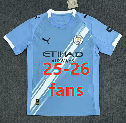 Fifa 25-26 Manchester City Home Fans Version Jersey S-4XL