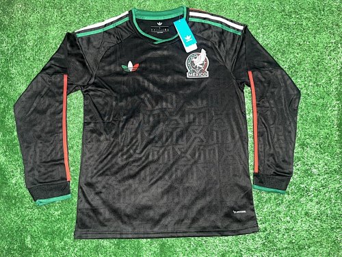 Mexico Third Fans Long Sleeve Jersey S-4XL