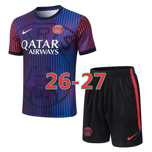 Balenciaga 26-27 Paris Psg Training Player Short Sleeve Kit S-3XL