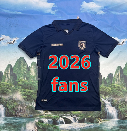 Ecuador Away Fans Version Jersey S-4XL