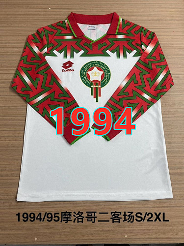 Morocco Third Retro Long Sleeve Jersey S-2XL