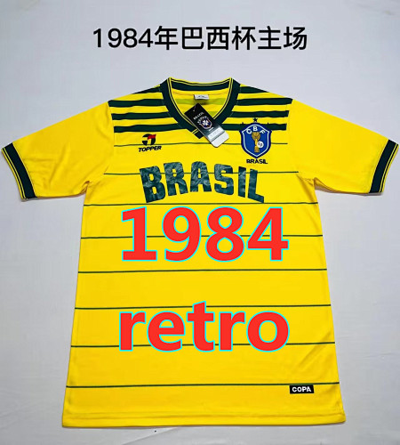 Brazil Retro Home Jersey S-2XL