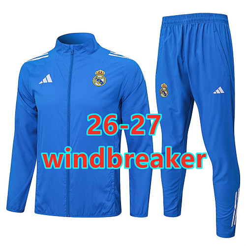 26-27 Real Madrid Windbreaker Kit S-2XL