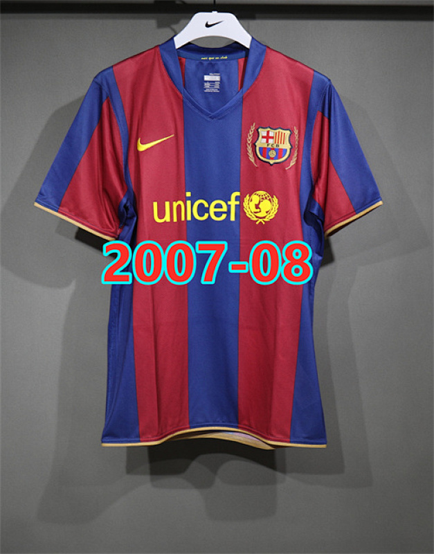 Barcelona Home Retro Player Version Jersey S-2XL