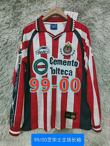 99-00 Chivas Home Retro Long Jersey S-2XL