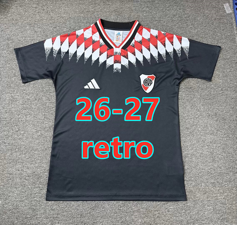 26-27 River Plate Retro Fans Version Jersey S-4XL