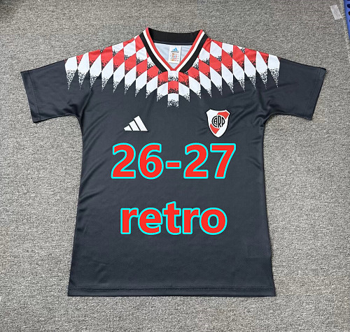 26-27 River Plate Retro Fans Version Jersey S-4XL