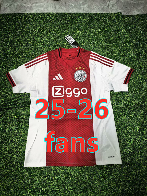 25-26 Ajax Home Fans Version Jersey S-2XL