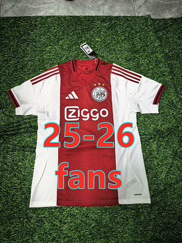 25-26 Ajax Home Fans Version Jersey S-2XL