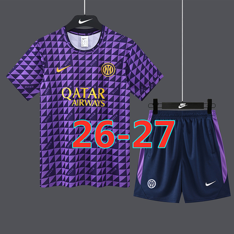 26-27 Inter Milan Short Sleeve Tracksuit S-2XL