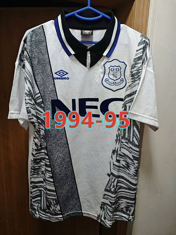 Everton Away Retro Jersey S-2XL