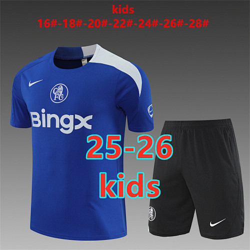 25-26 Chelsea Kids Short Sleeve Tracksuit 16- 28