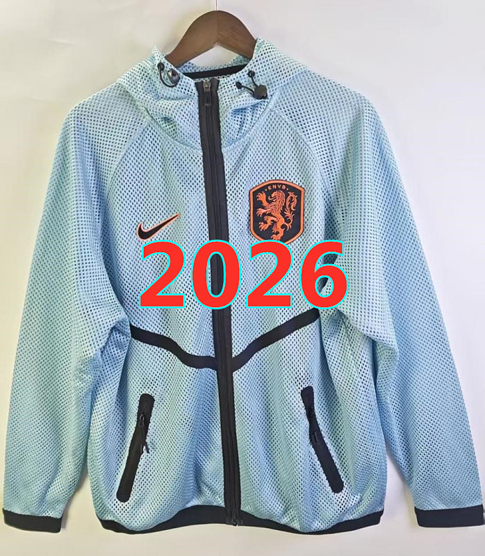 Netherlands Double Mesh Hoodie Entrance Uniform S-3XL
