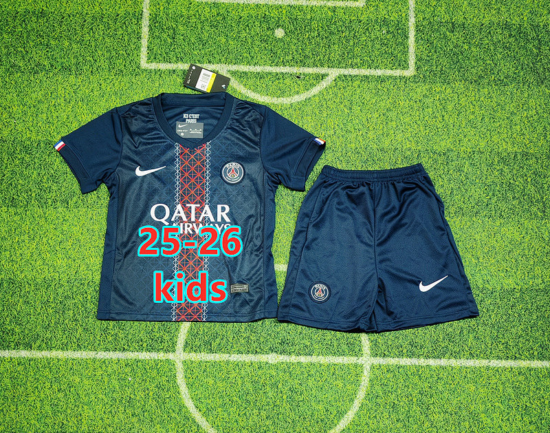 Balenciaga 25-26 Paris Psg Home Jersey+shorts Kit 16 -28