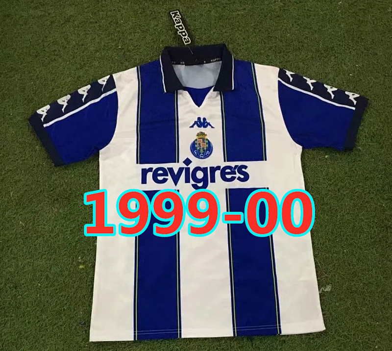 Porto Retro TopThai Quality Home Jersey S-2XL