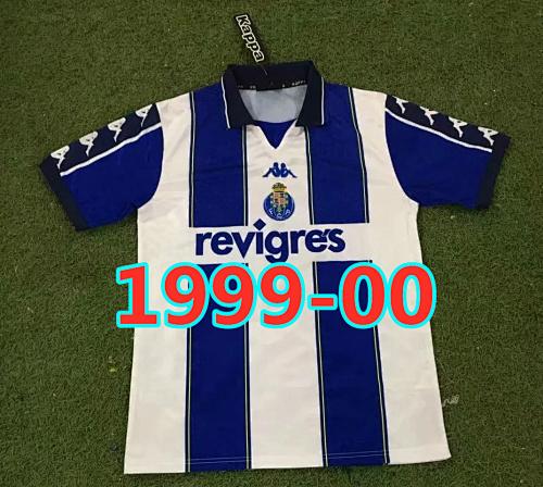 Porto Retro TopThai Quality Home Jersey S-2XL