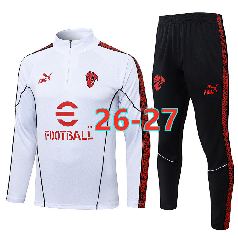 26-27 AC Milan Long Sleeve Tracksuit S-2XL AC
