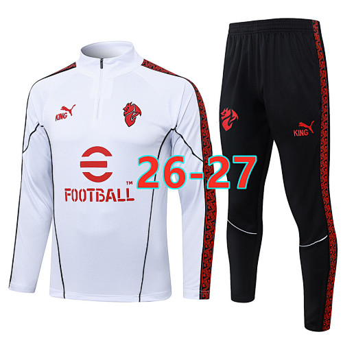 26-27 AC Milan Long Sleeve Tracksuit S-2XL AC