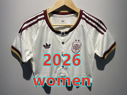 Spain Away Women Short 2 Teams Buckle S-2XL 2