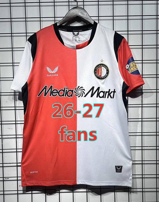 26-27 Feyenoord Home Fans Version Jersey S-4XL