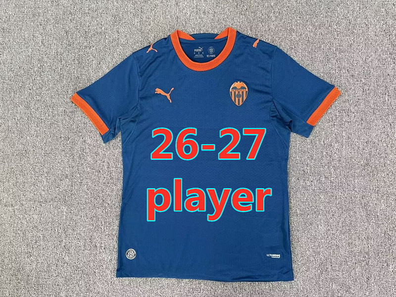 26-27 Valencia Away Player Version Jersey S-2XL