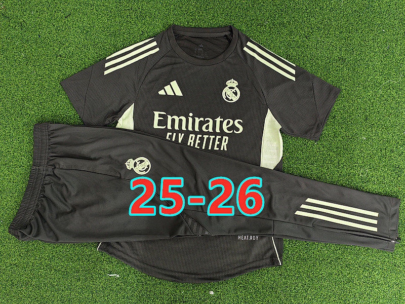 25-26 Real Madrid Player Short Sleeve+pants Kit S-2XL