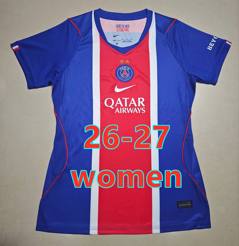 Balenciaga 26-27 Paris Psg Home Women With 2 Stars Jersey S-2XL 2