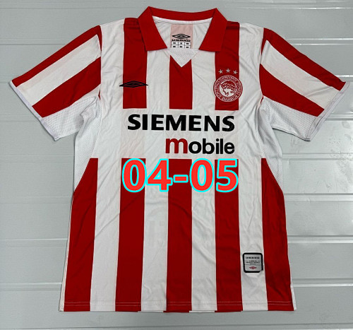 04-05 Olympiacos Home Retro Jersey S-2XL