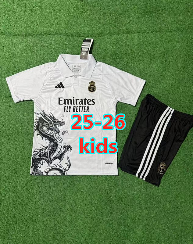 25-26 Real Madrid Special Kids Jersey+shorts Kit 16 -28