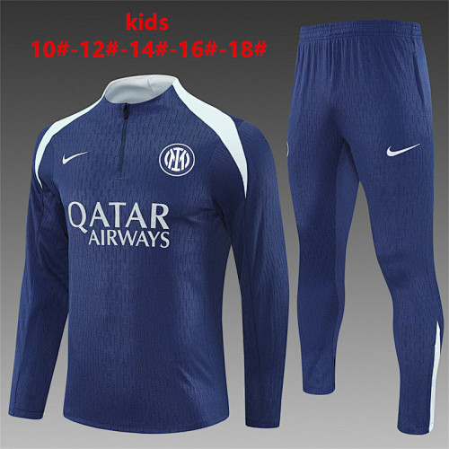 25-26 Inter Milan Player Kids Sleeve Tracksuit 10- 18