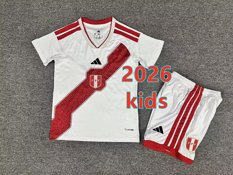 Peru Home Jersey+shorts Kit 16 -28