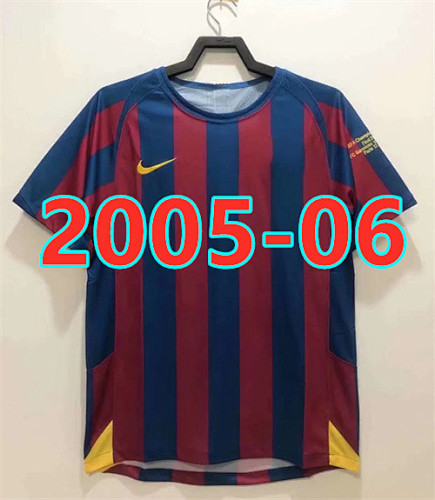 Barcelona Retro Ucl Version Home Jersey S-2XL