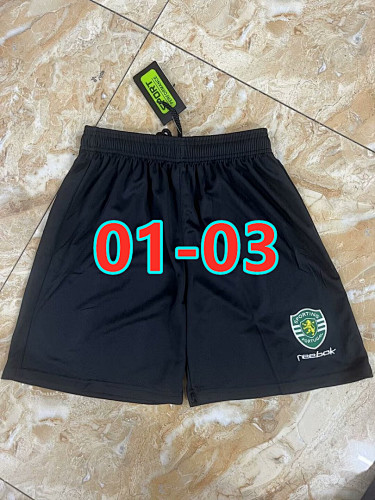 01-03 Sporting CP Home Retro Shorts S-2XL