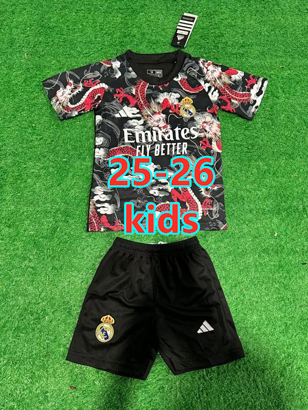 25-26 Real Madrid Special Kids Jersey+shorts Kit 16 -28
