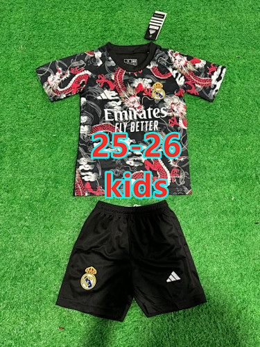 25-26 Real Madrid Special Kids Jersey+shorts Kit 16 -28